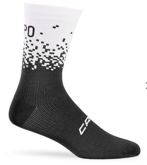 Active Q Skin Sock Black/White Fade 18cm