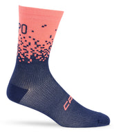 Active Q Skin Sock Navy/Pink Fade 18cm