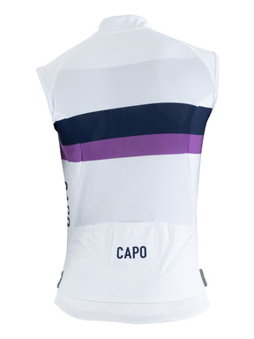 SC Stripe Vest - White/Purple